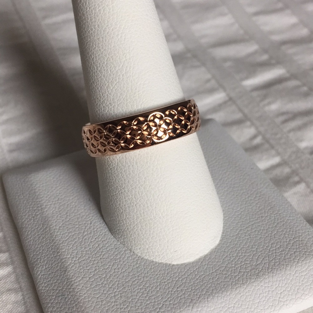 Moda al Massimo 18k Rose Gold over Bronze Ring, 9